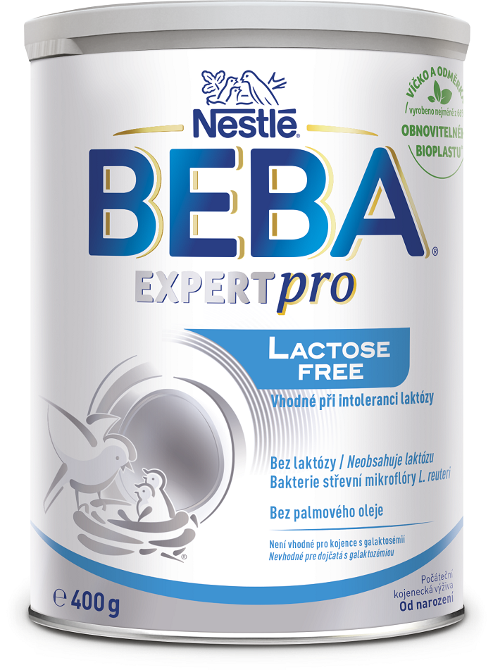BEBA Expert - bez laktózy - lactose free - umělé mléko