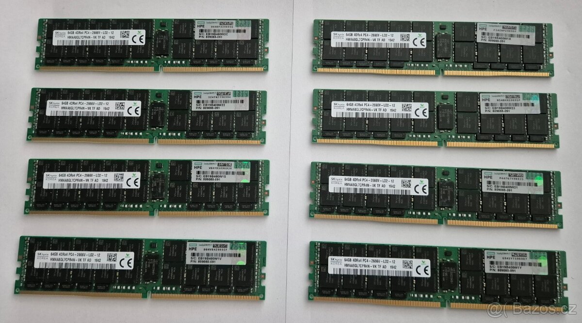 Paměti SK Hynix RAM 64GB PC4-2666V-L DDR4 ECC Registered