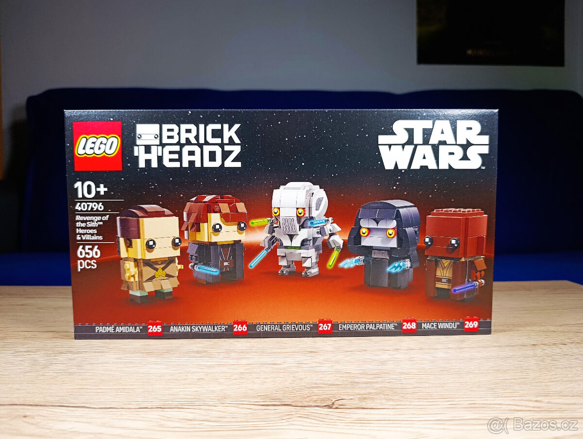 LEGO 40796 Pomsta Sithů – Hrdinové a padouši (BrickHeadz)