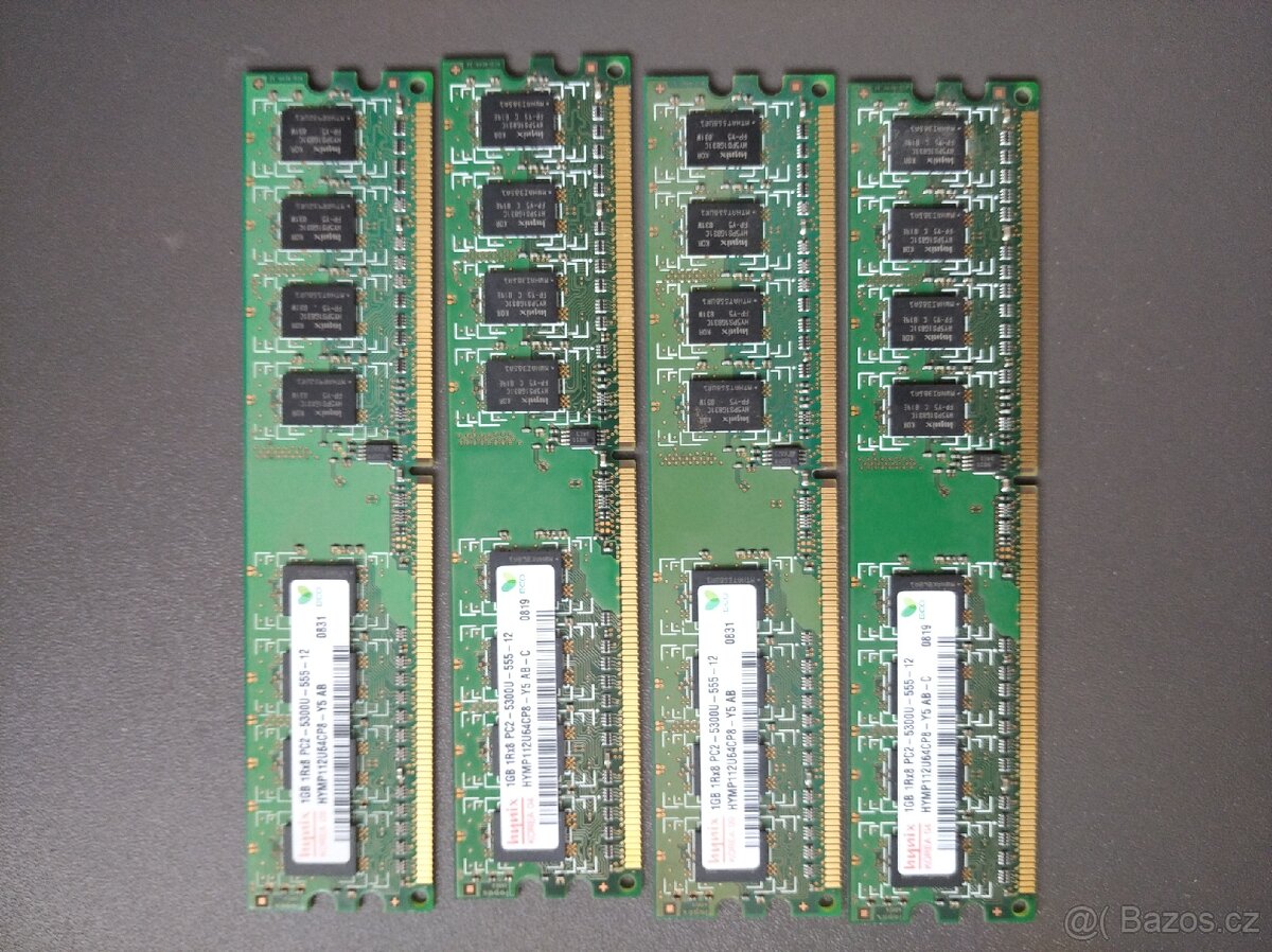 RAM Hynix model 1GB 1Rx8 PC2-5300U-555-12