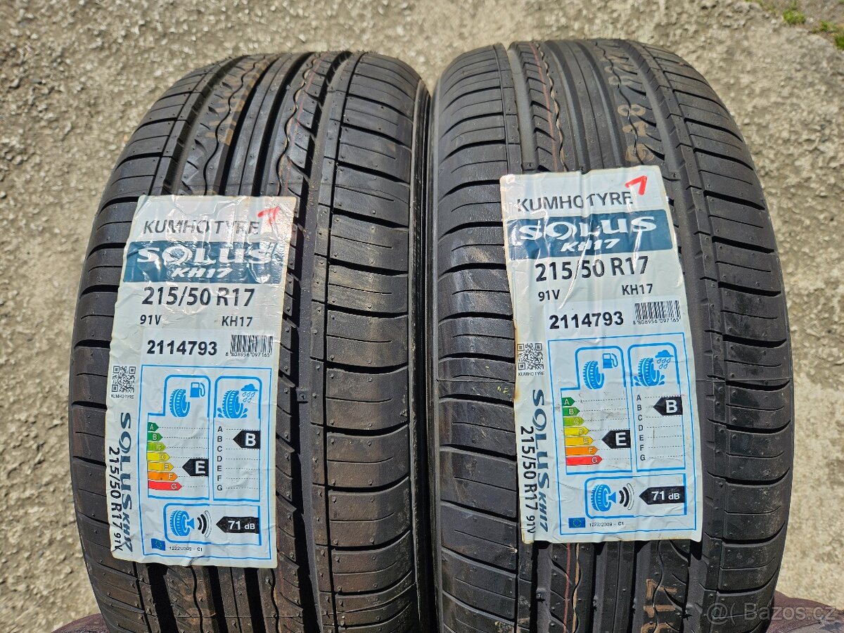 215/50/17 91V Kumho Solus KN17 2ks nové