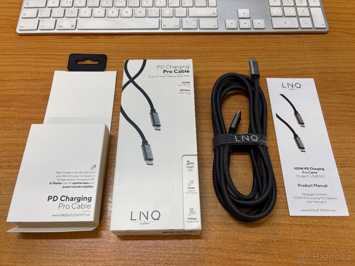 Datový Kabel LINQ USB-C 3.2 Gen.2 100W/10Gbps 2 m
