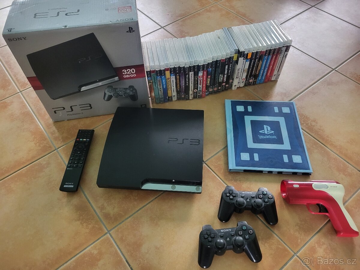 Playstation 3 320GB (model:CECH-2504B) +hry +prislusenstvi