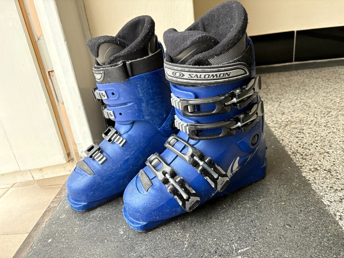 Lyžařské boty Salomon, velikost 24,5, dětské