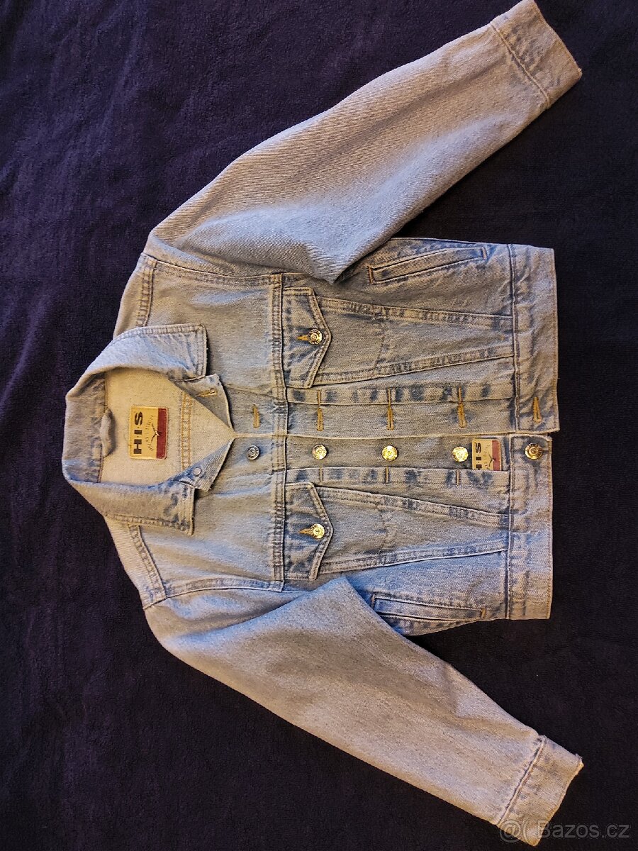 Dětská riflová bunda zn. HIS, vel.128