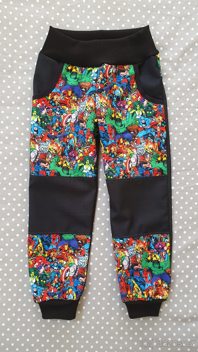 Jarní softshellové kalhoty Avengers