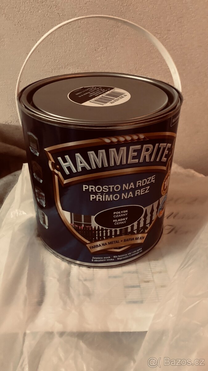 nový Hammerite 2,5L černá
