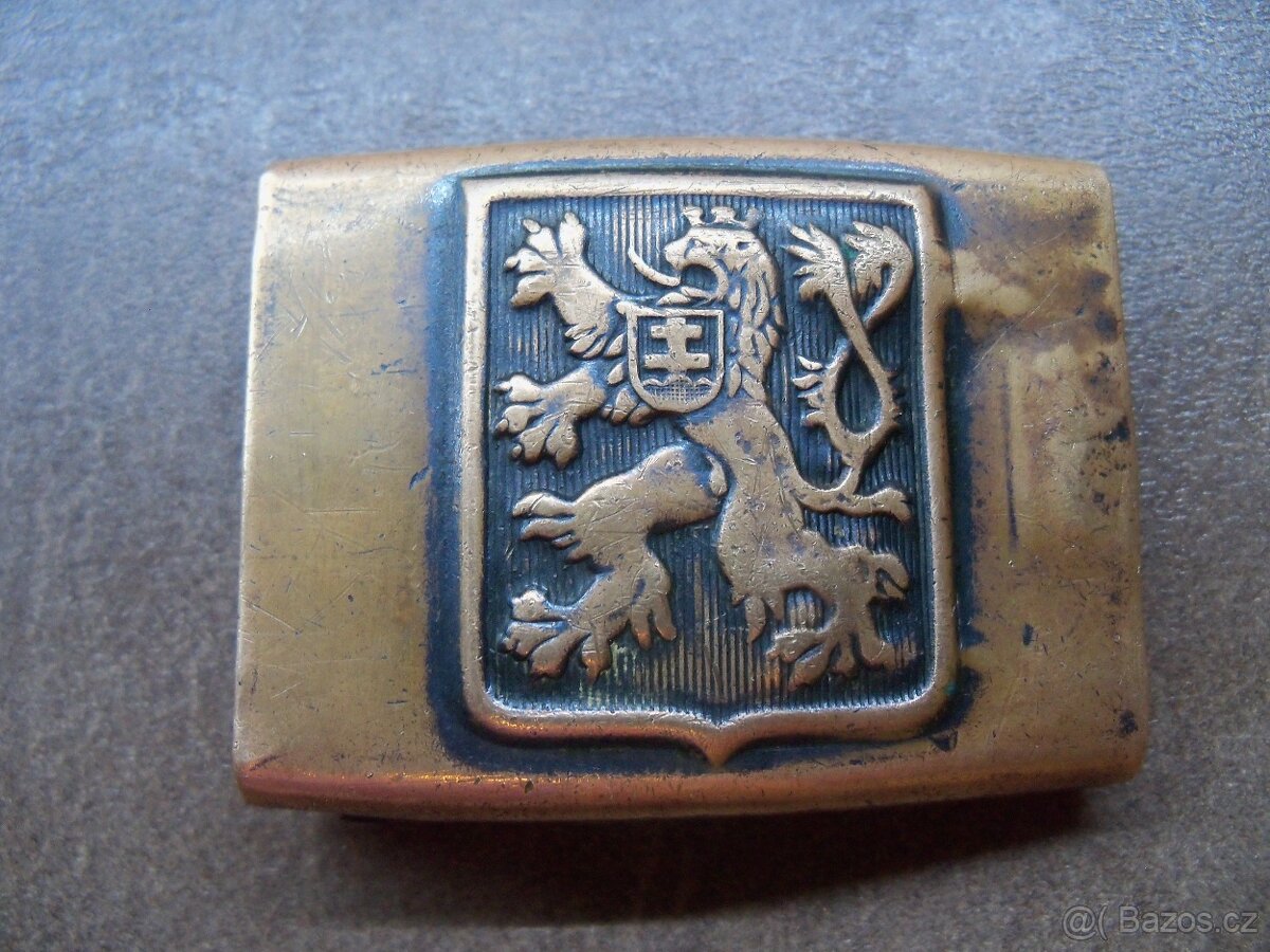 Vojenská přezka mosazná 50.léta