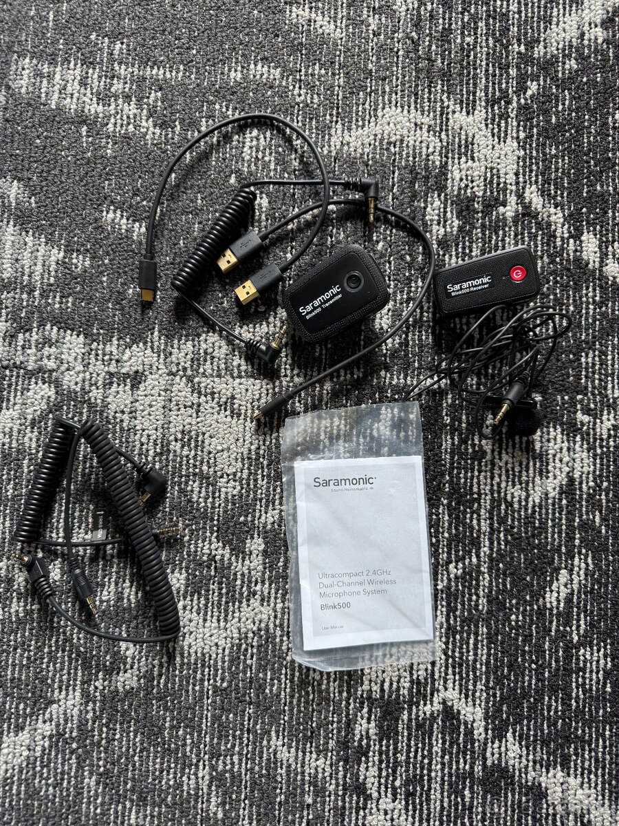 Saramonic Blink 500 B1 - bezdrátový klopový mikrofon