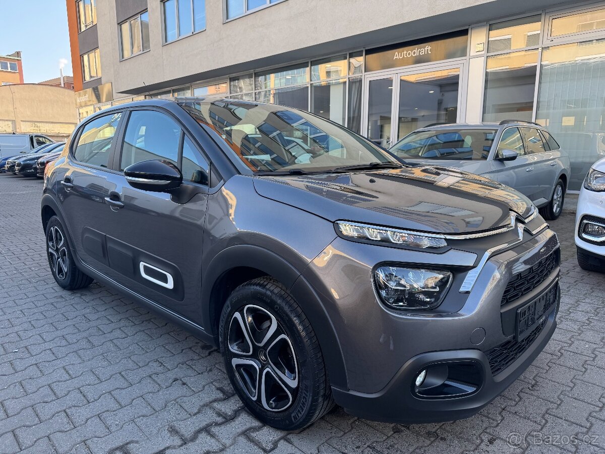 Citroen C3 1.2 61kW DAB LED Tempomat Navigace 50tkm Clima