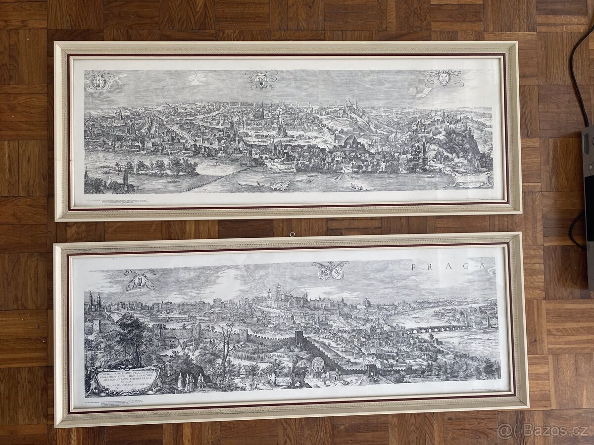 Sadelerův prospekt - dva obrazy Prahy 1606