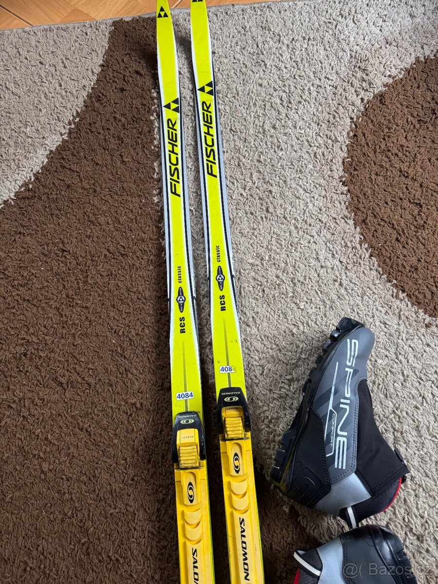 Běžky Fischer RCS 155 cm ,běžkařské boty Spine comfort velik