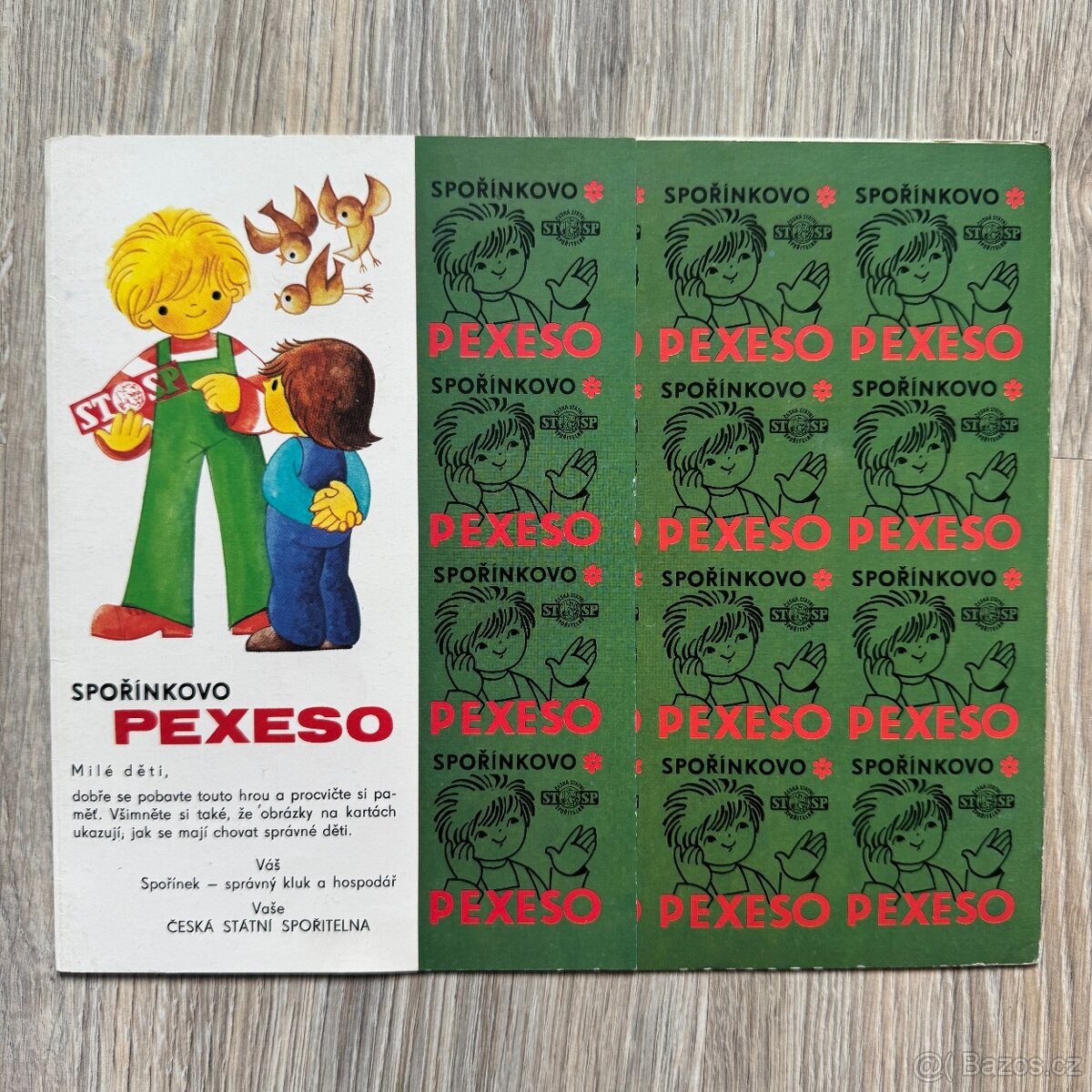 RETRO pexeso - Spořínkovo pexeso
