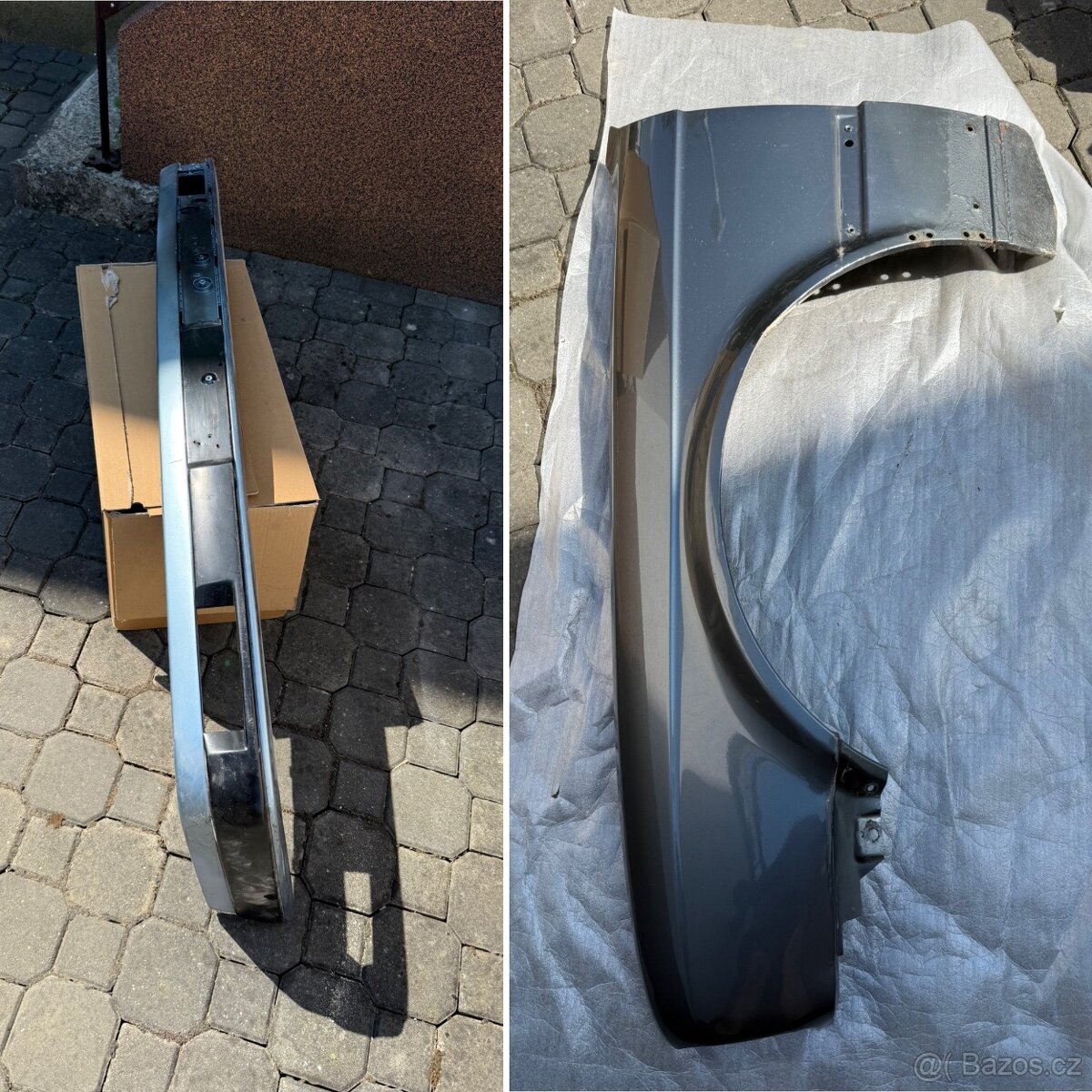 BMW E30 přední nárazník, blatník