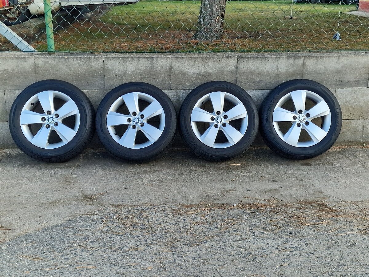 185/60/15 Letní alu kola Škoda Fabia III 5x100