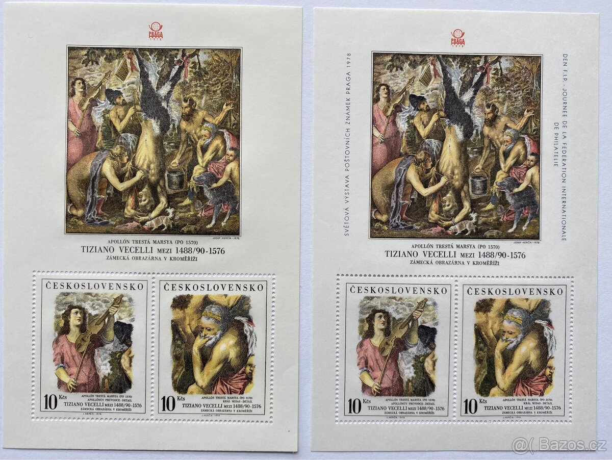 2x ARŠÍK ČESKOSLOVENSKO 1978 č.2334,2335 SVĚŽÍ