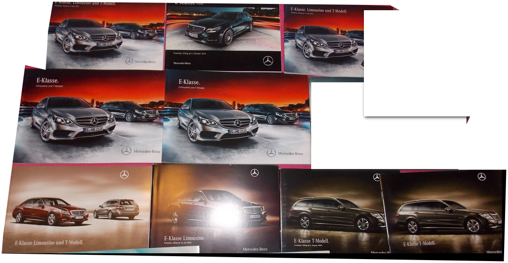 Prospekty katalog Mercedes SL R129 W126 S E Maserati Ferrari