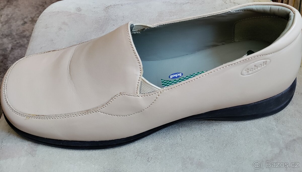 Scholl polobotky kožené vel. 41