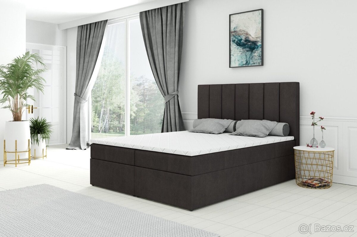 Boxbed Boxspring 3 barvy Dolly 160/ 180x200cm Nová
