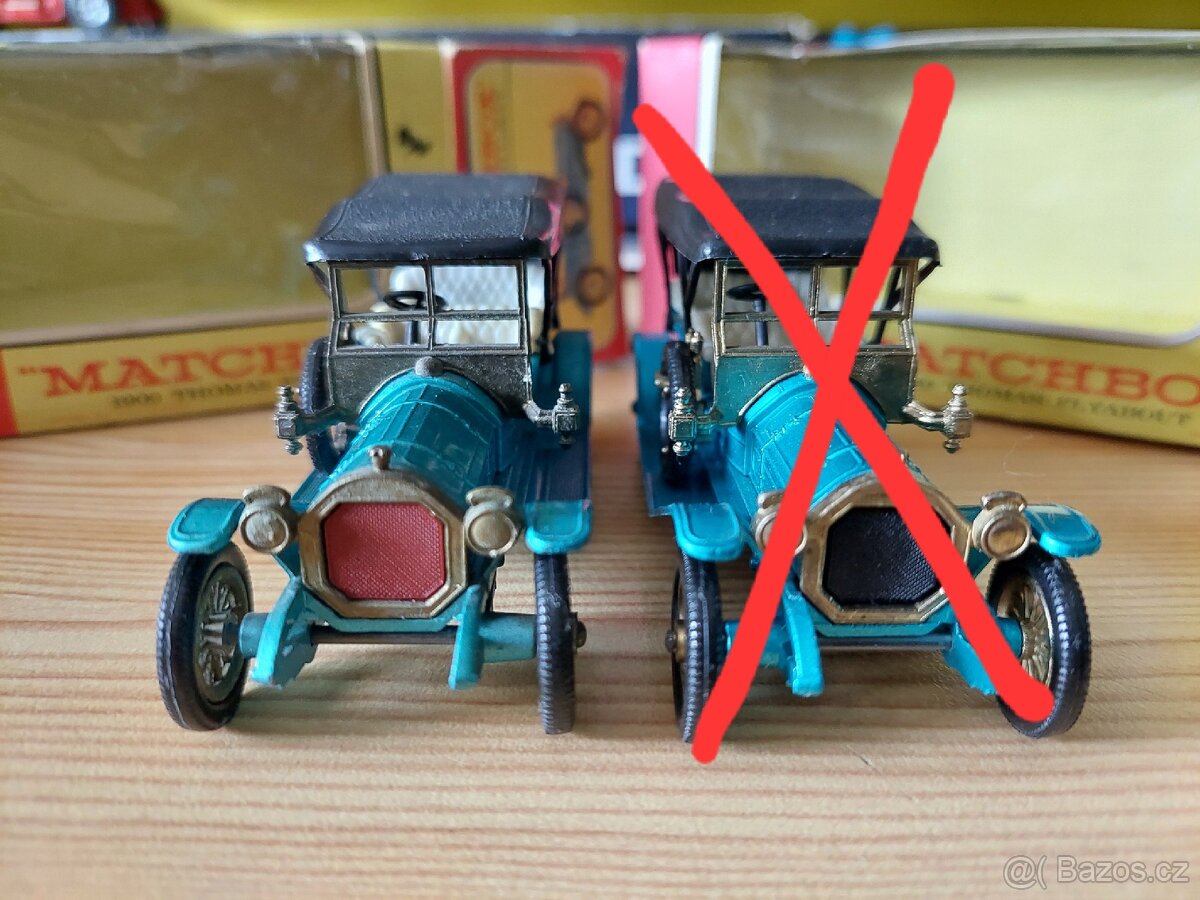 Matchbox yesteryear Y12 THOMAS FLYABOUT DVĚ VZÁCNÉ VARIANTY