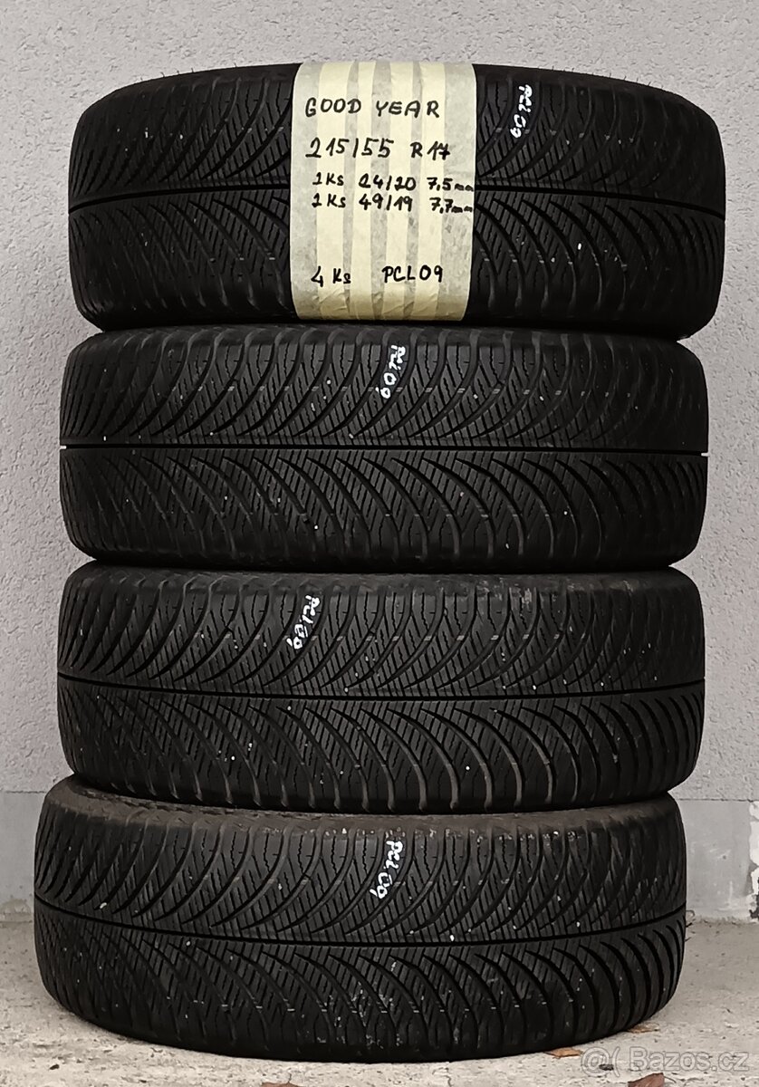 Celoroční GOODYEAR 215/55 R17 - 4ks, možnost přezutí