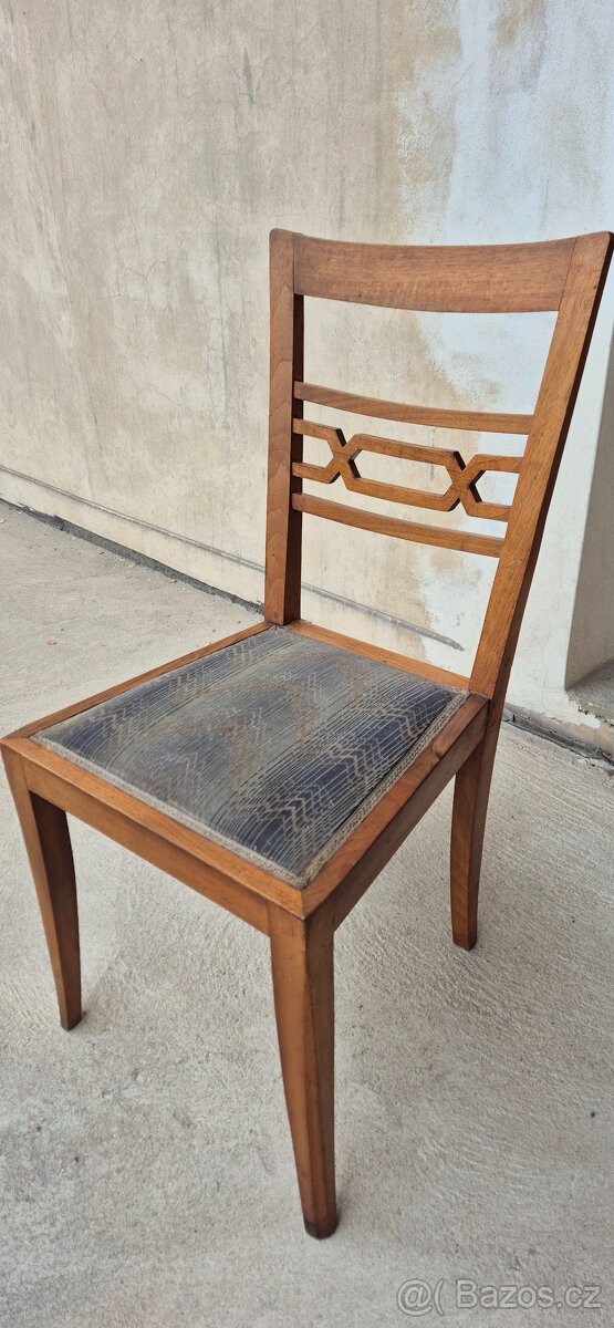 Secesní židle s čalouněním