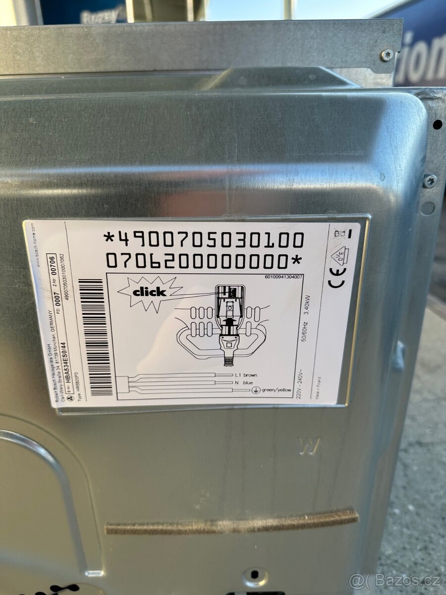 Vestavěná trouba BOSCH HBA534ES0