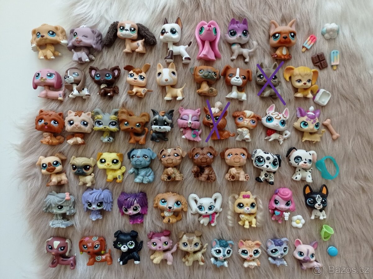 Lps littlest pet shop Hasbro pitbull, yorkšír, dogy atd.