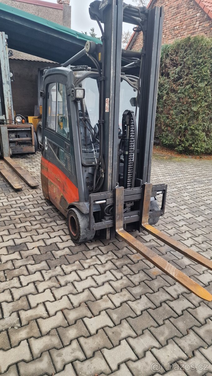 Linde E18-01, zdvih 5500mm, zánovní baterie