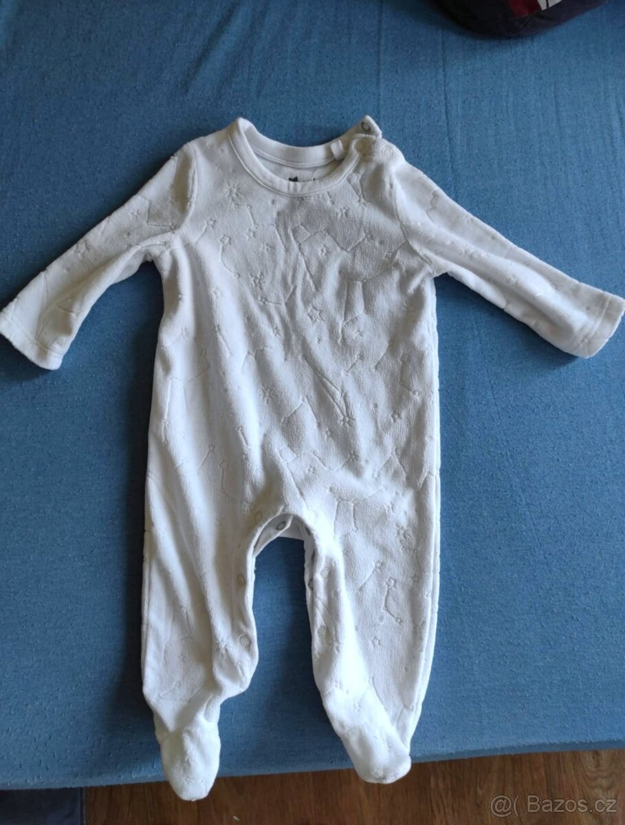 Kojenecký bílý froté overálek Souhvězdí, vel. 68