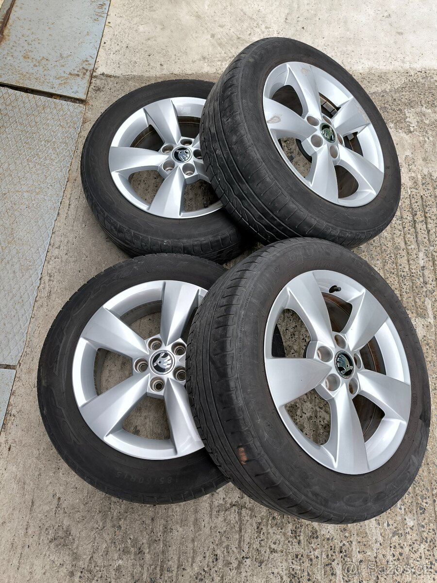 Alu kola 5x100 R15 Škoda, VW, Audi