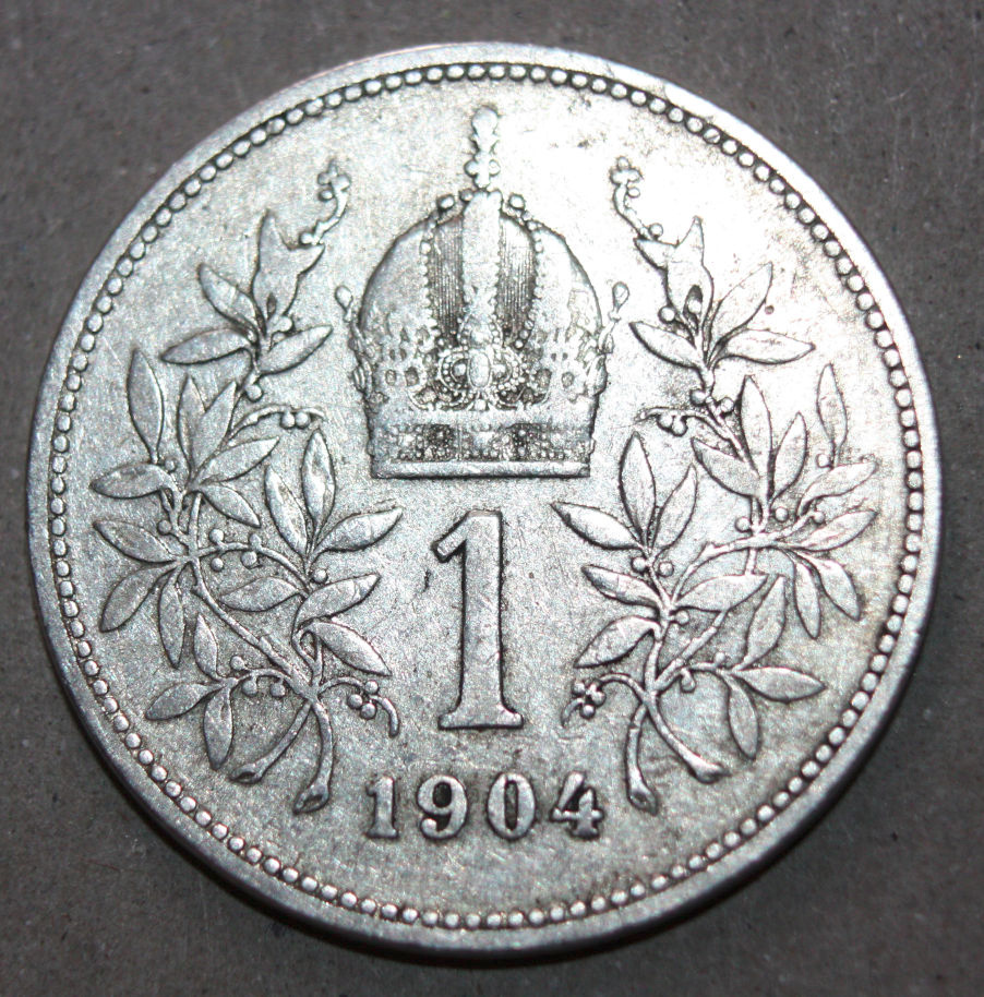Mince 1 koruna 1904, lepší ročník, vzácnější