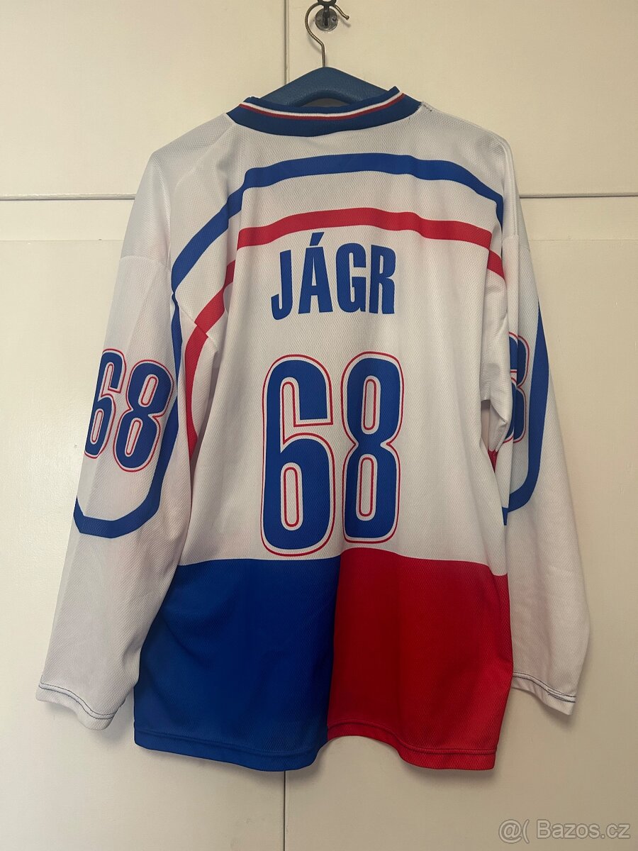 Hokejový , fanouškovský , dres - JAGR , vel. L