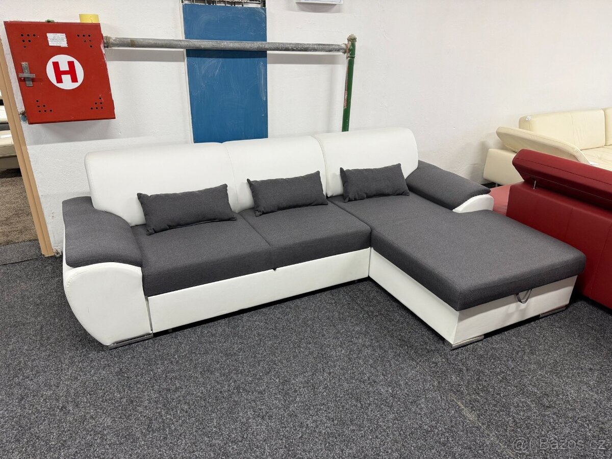 Sedací souprava rohová - rozkládací - NEPOUŽITÉ