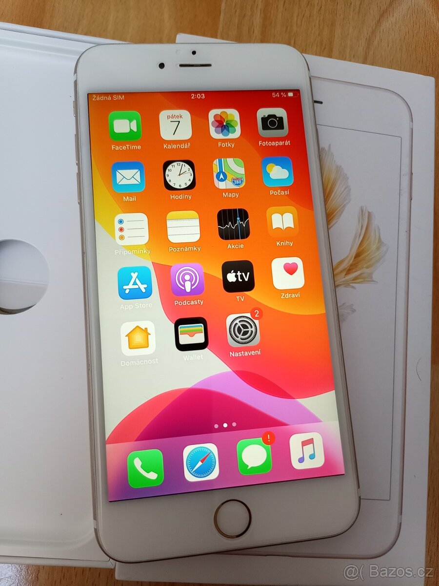 Apple iPhone 6s plus Gold 128GB baterie 100%