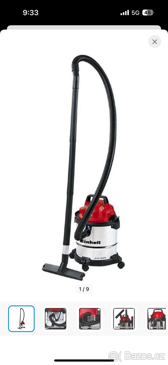 EINHELL Vysavač pro mokré i suché sání TC-VC 1812 S, 2342370