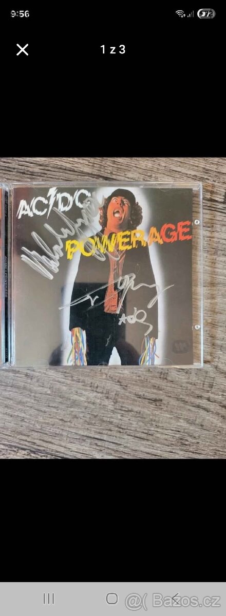 CD AC/DC s originál autogramy
