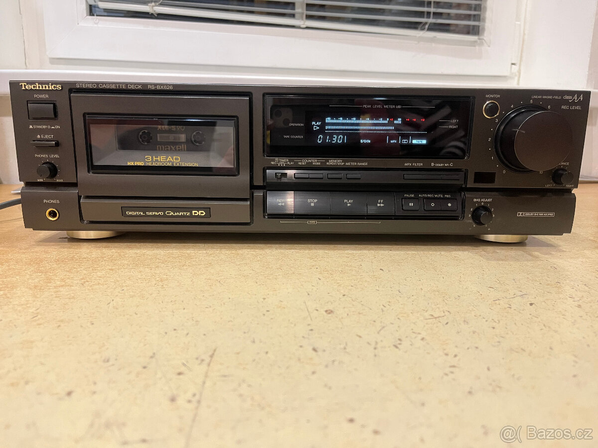 Technics tape deck RS-BX626, 3 hlavy, class AA