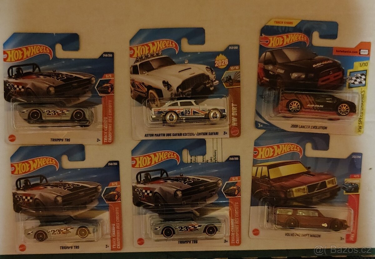 Autíčka hot wheels