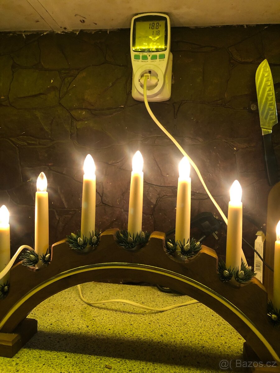 Úsporné led žárovky vánoční pro židovský svícen