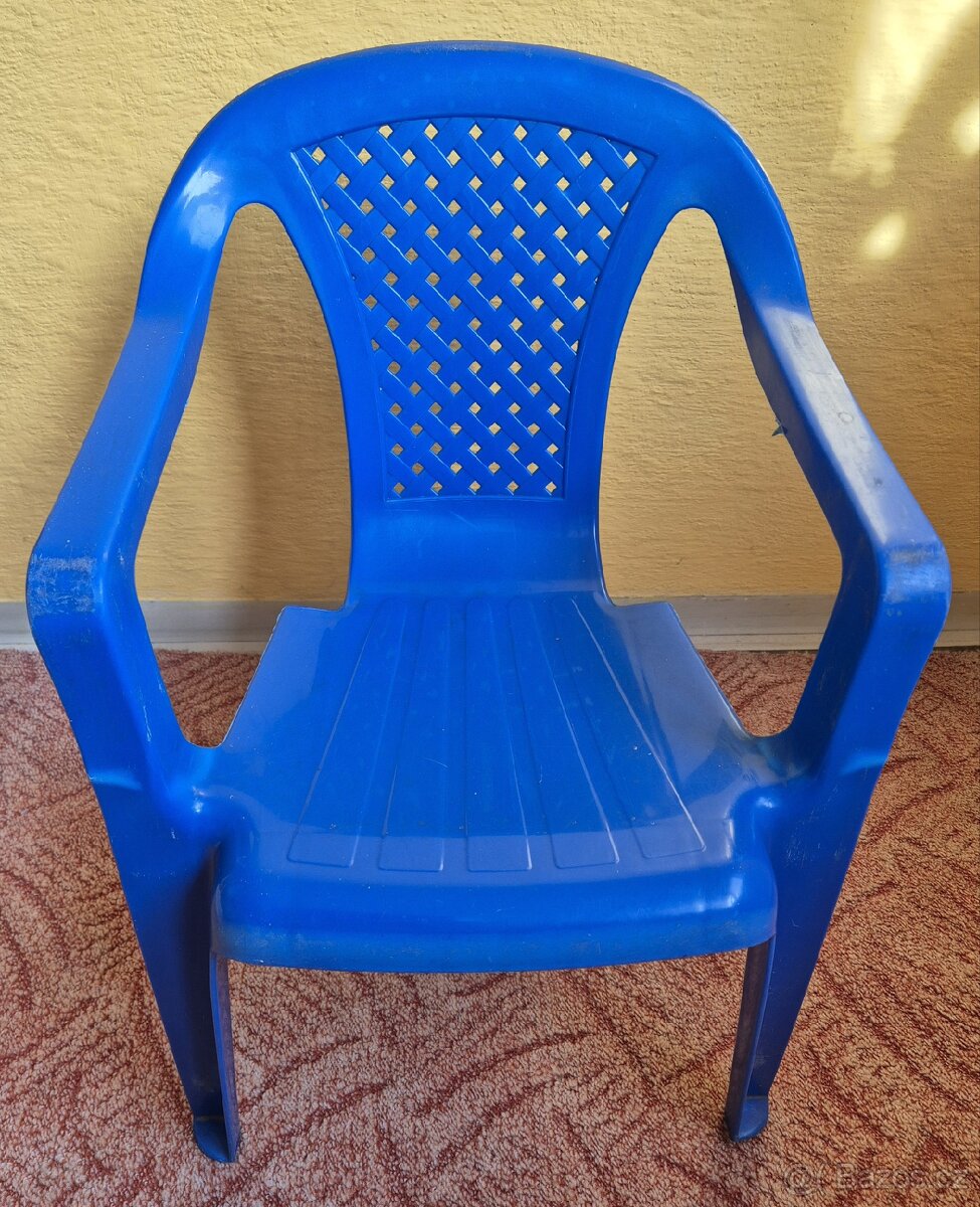Modrá dětská židlička (5 ks)