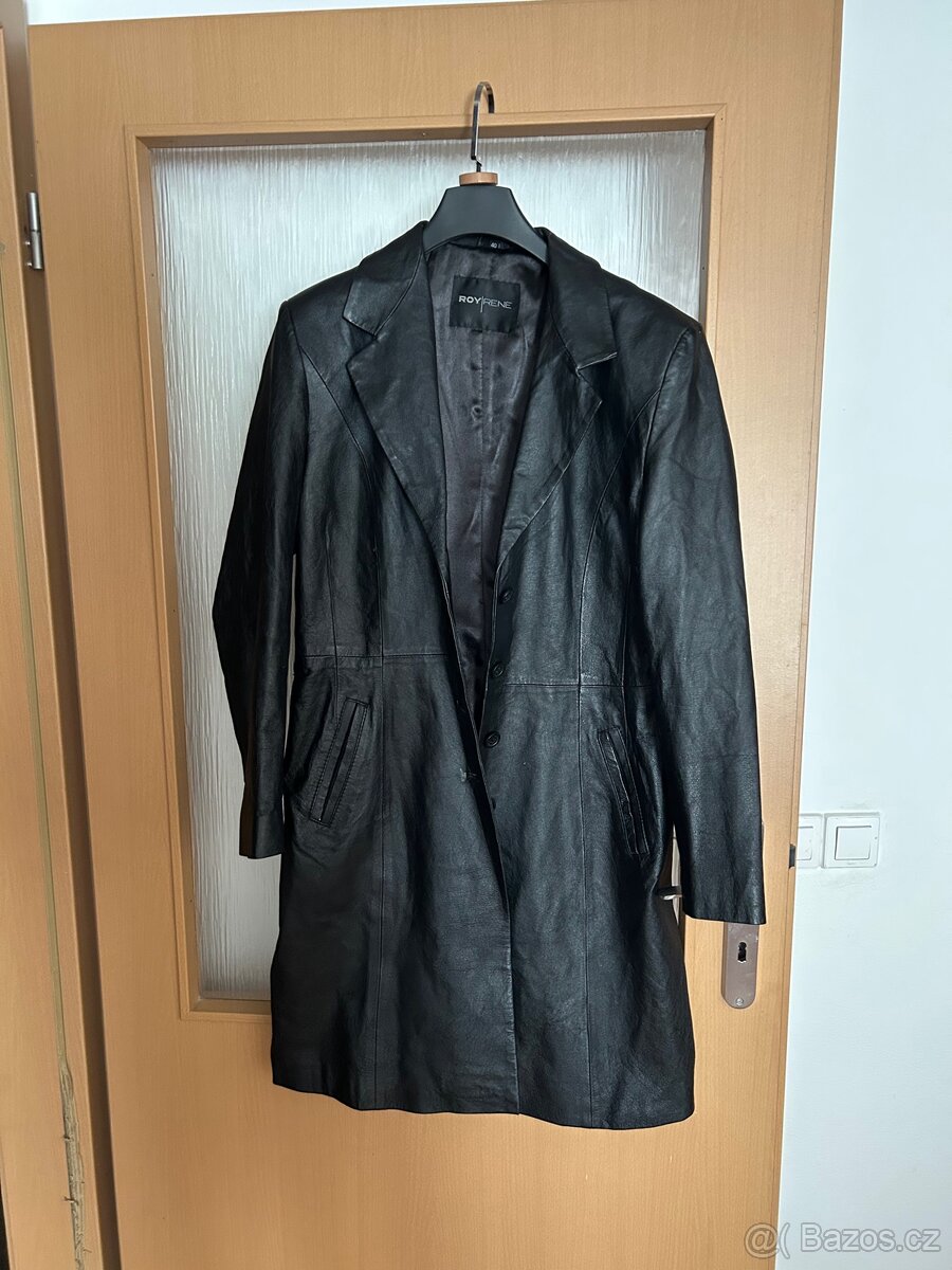 Kožený dámský kabát 40 vel nenošený