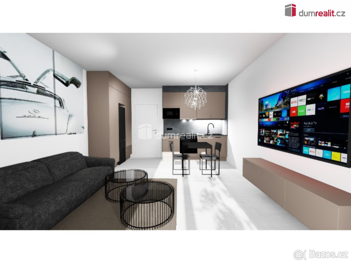 Nový světlá byt 1+kk, 30,15 m2, 3np, / 2 p. OV, novostavba,