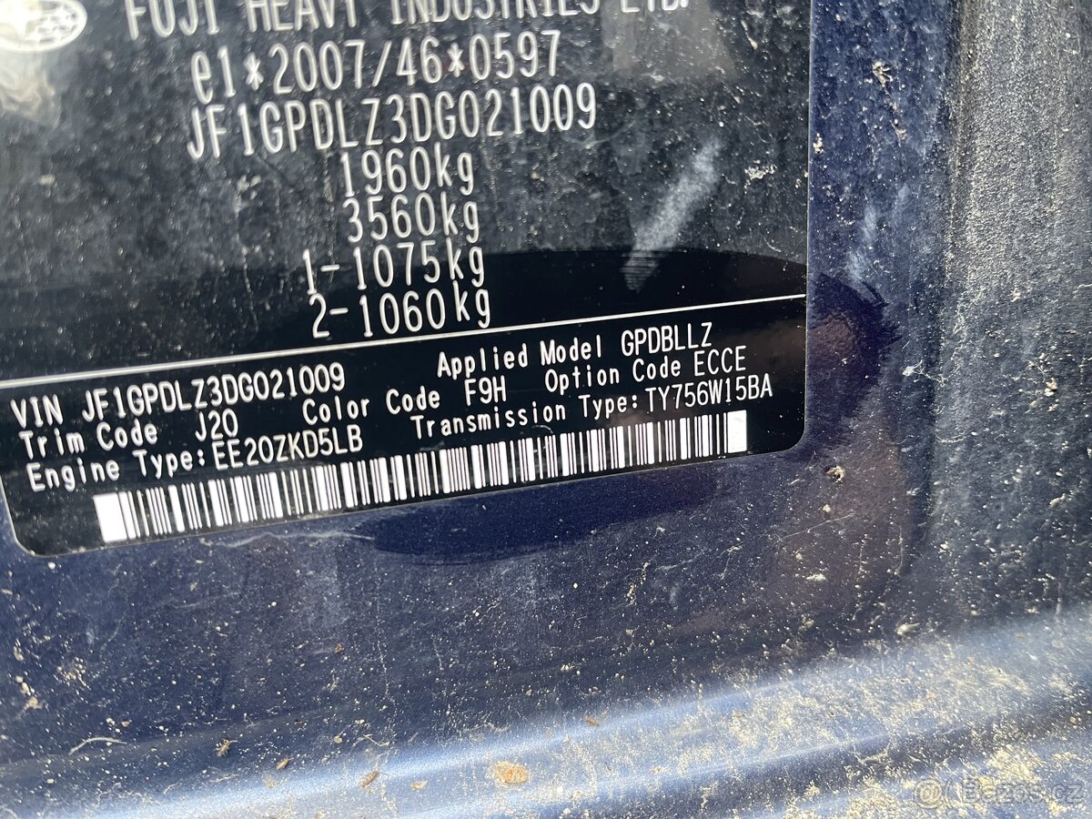Subaru xv převodovka