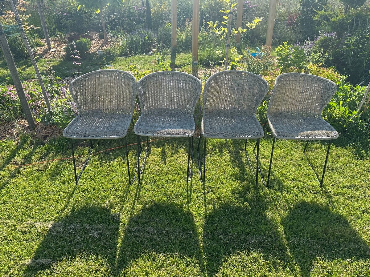 4x zahradní židle Wings - PC 14.000 - umělý ratan