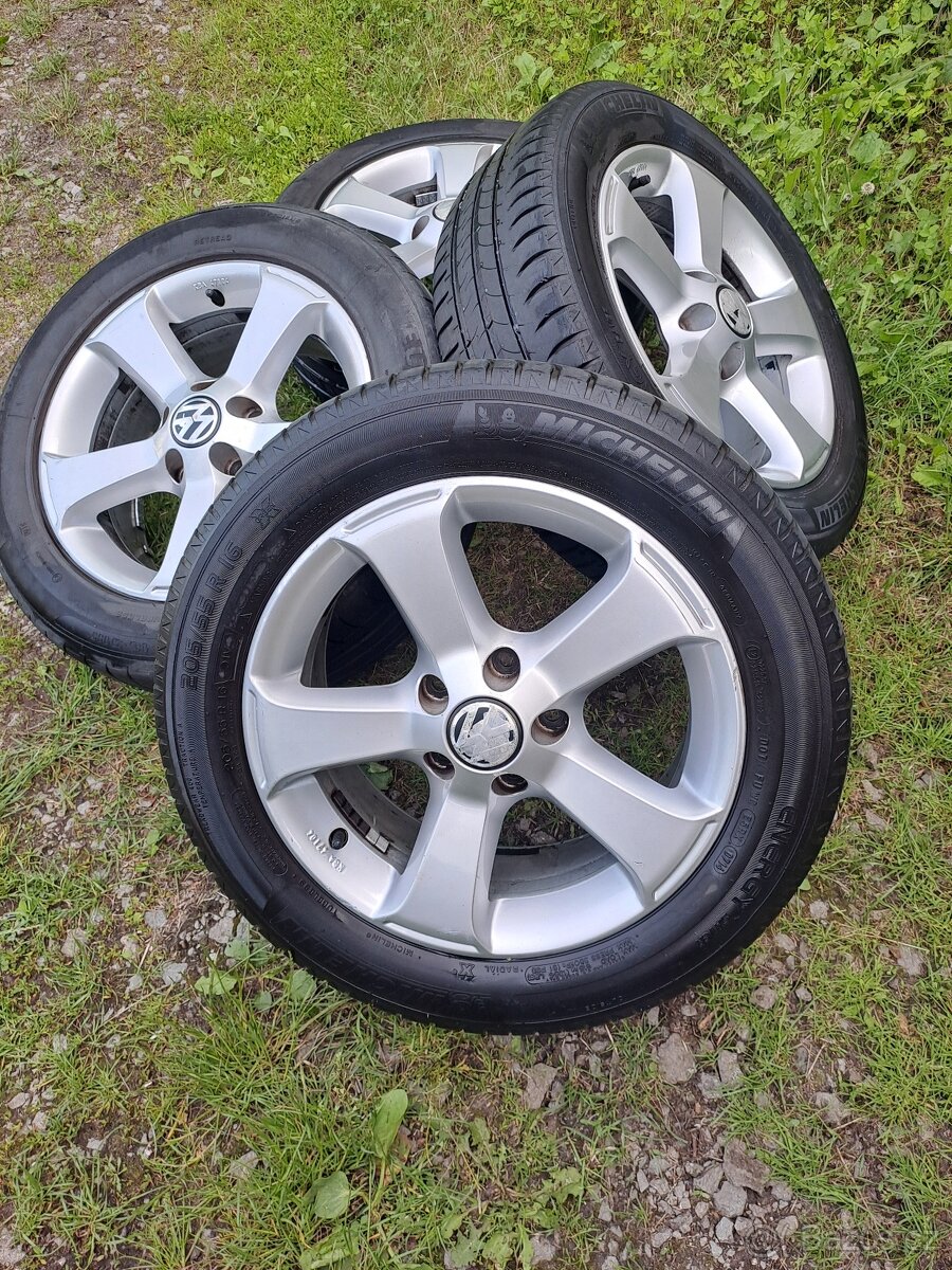 Alu kola 5x112 originál VW 205/55 R16