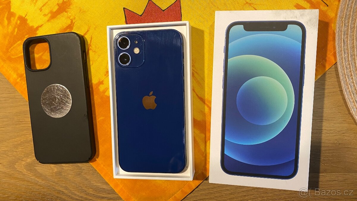 iPhone 12mini 128gb modrý, 100% baterie, top stav