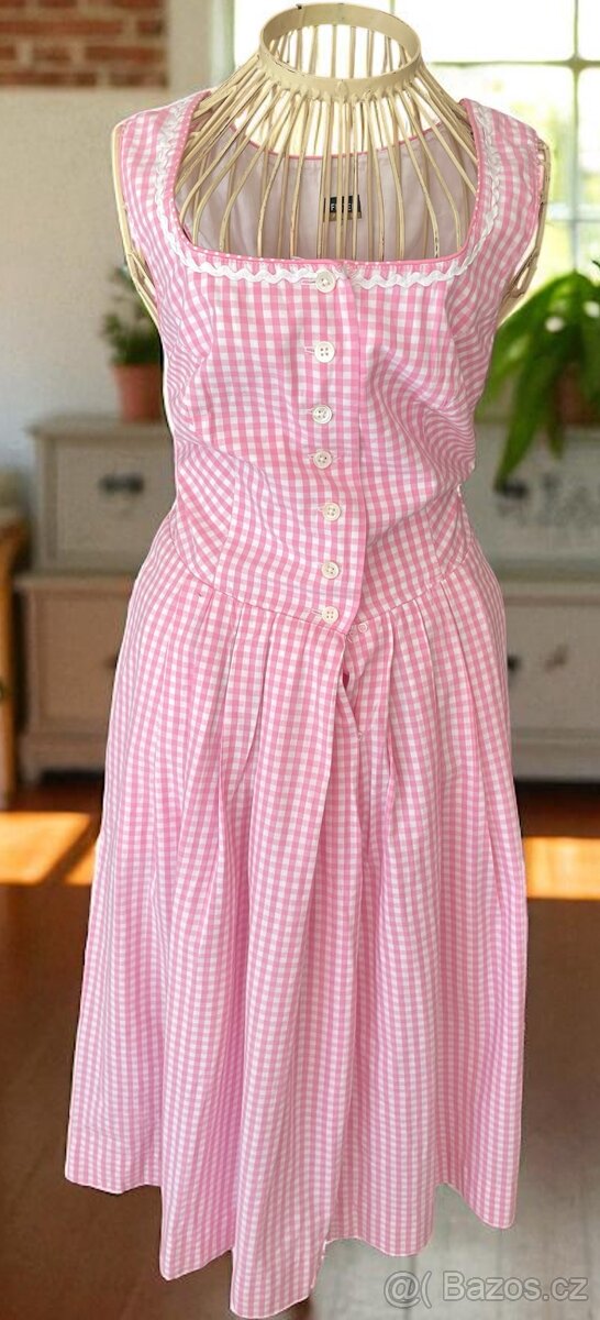 Dámské šaty dirndl, selský styl vel. 38