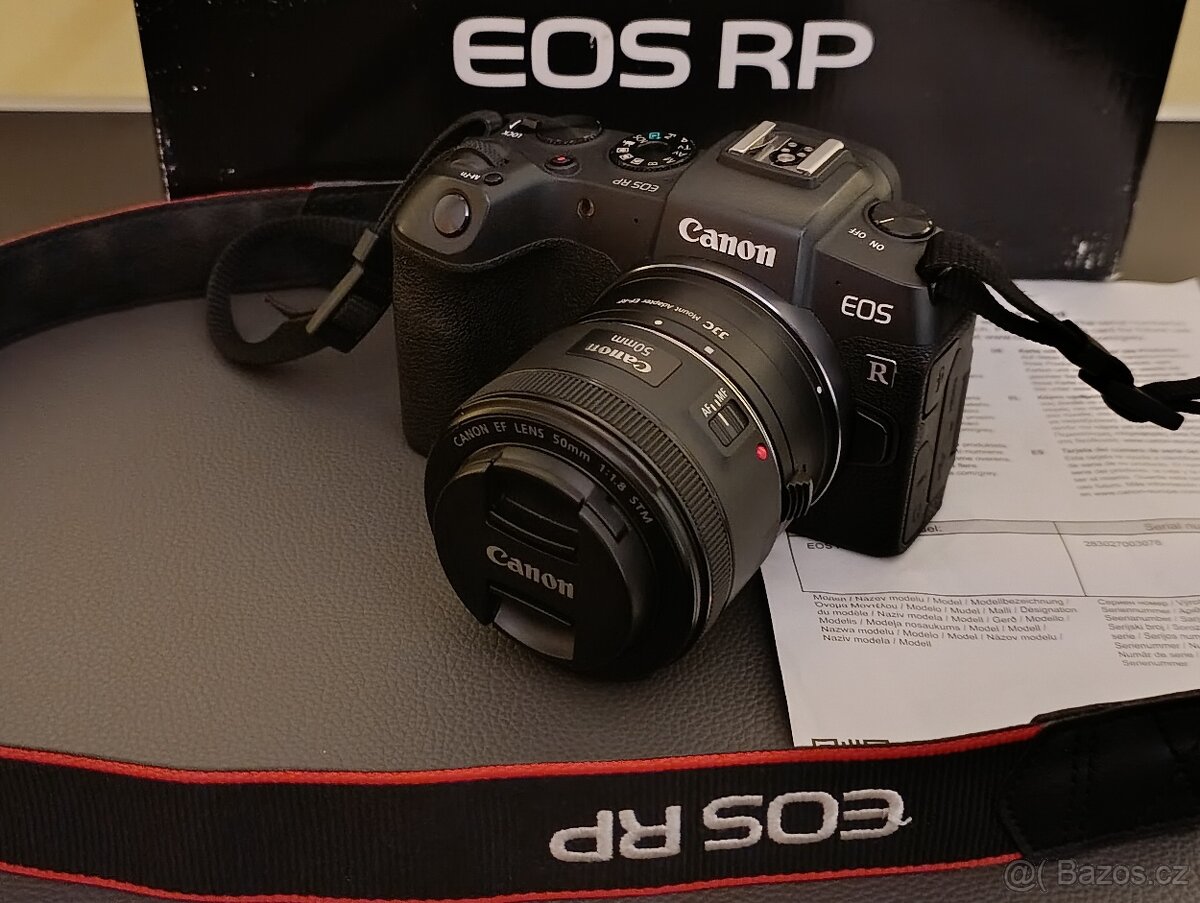 Canon EOS RP + objektiv + adaptér