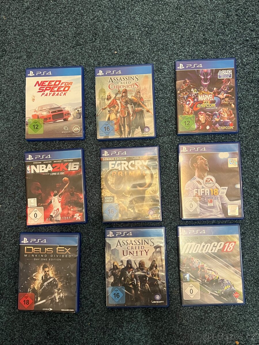 Prodávám ps4 hry